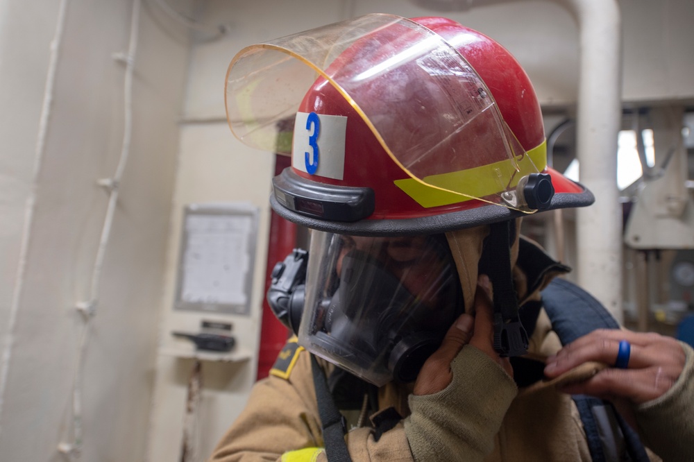 USS Lake Erie Damage Control Training