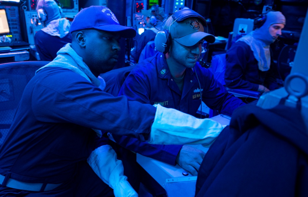 USS Lake Erie Damage Control Training