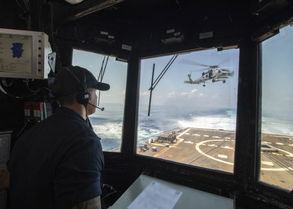 USS Wayne E. Meyer Underway September 2019