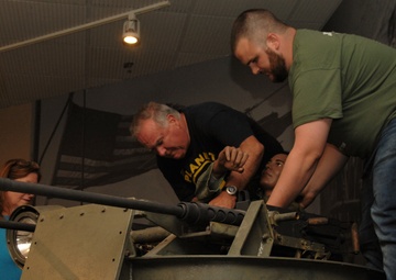Staff members work on new PBR diorama