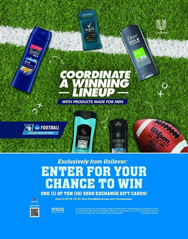 Exchange Shoppers Can Win $500 Gift Cards in Unilever NCAA Football sweepstakes