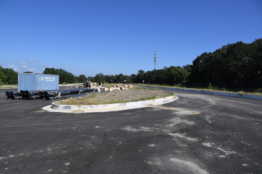 Keesler's new Division Street Gate construction continues