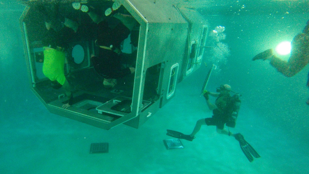 2nd Law Enforcement Battalion Marines undergo helo dunker training