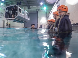 2nd Law Enforcement Battalion Marines undergo helo dunker training