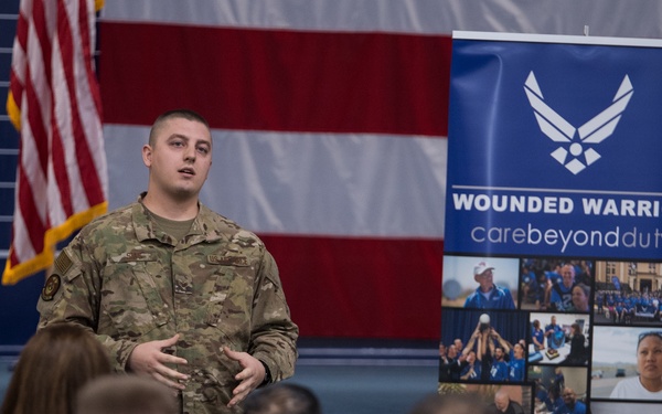 Air Force Wounded Warrior Program ambassador visits Barksdale