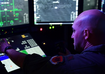 Training at MQ-9 Reaper flight simulators
