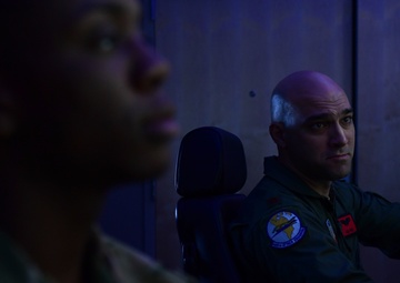 Training at MQ-9 Reaper flight simulators