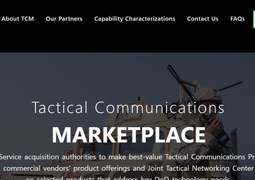 The Joint Tactical Networking Center Launches the Tactical Communications Marketplace for DoD Users