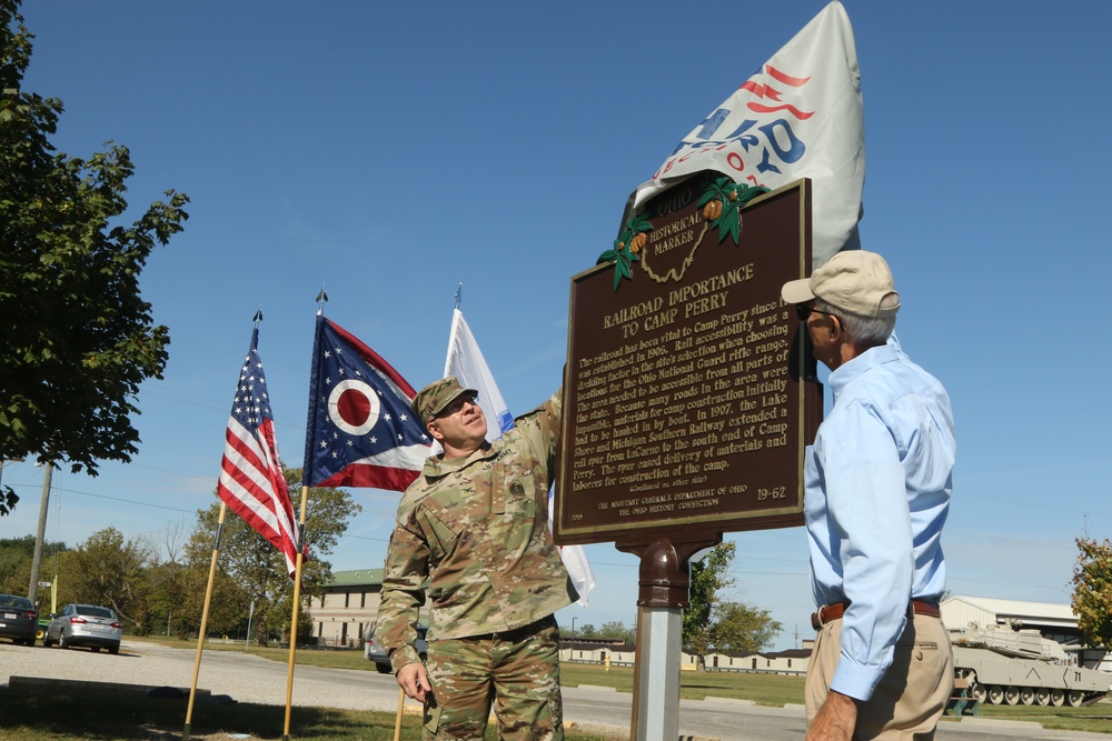 New historical marker ties railroad to Camp Perry’s history