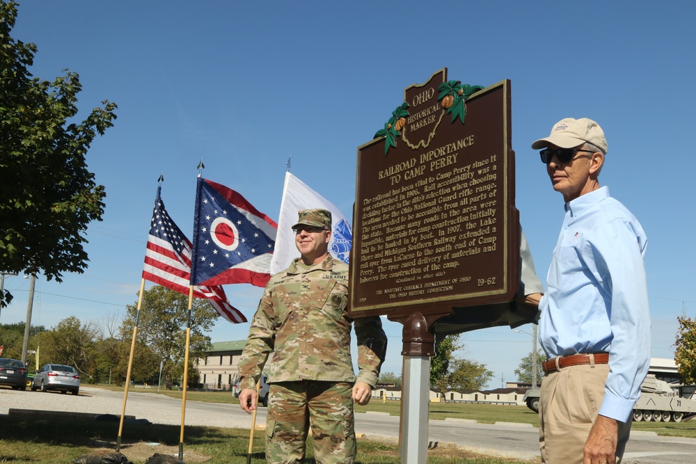 New historical marker ties railroad to Camp Perry’s history