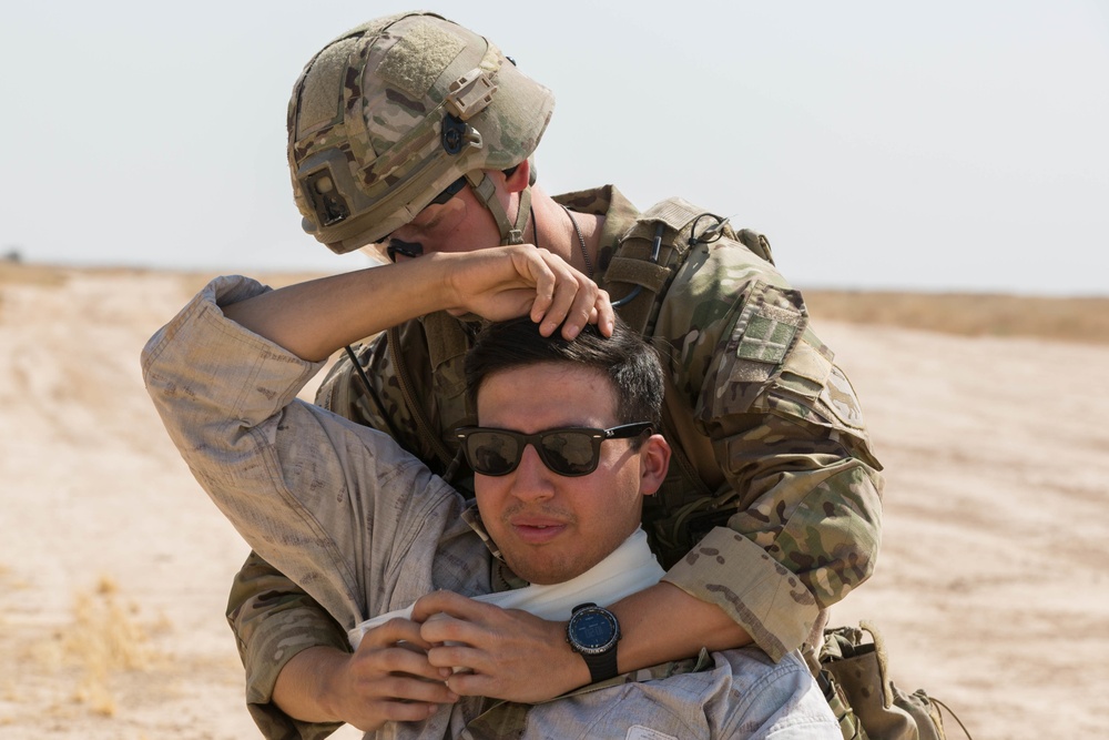 Al Asad Air Base CASEVAC Drill