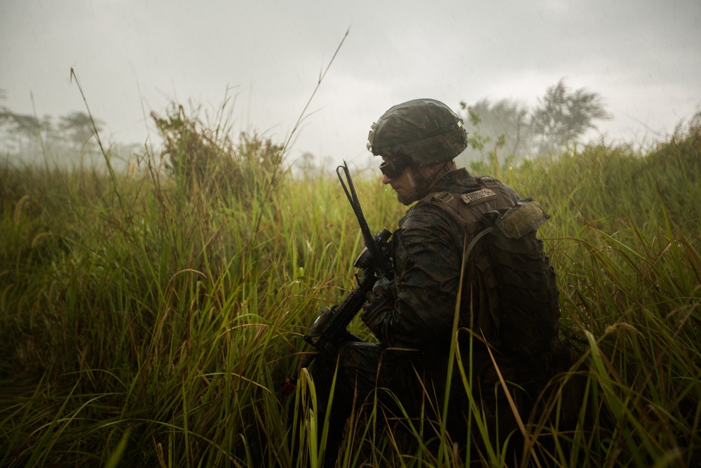 U.S. Marines, Sailors with 3rd Marine Division and the MAF conduct an amphibious assault