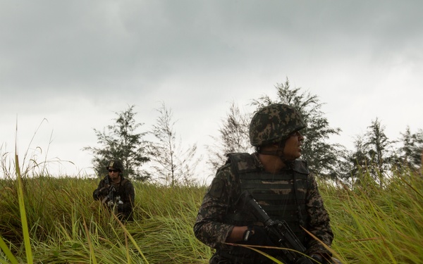 U.S. Marines, Sailors with 3rd Marine Division and the MAF conduct an amphibious assault