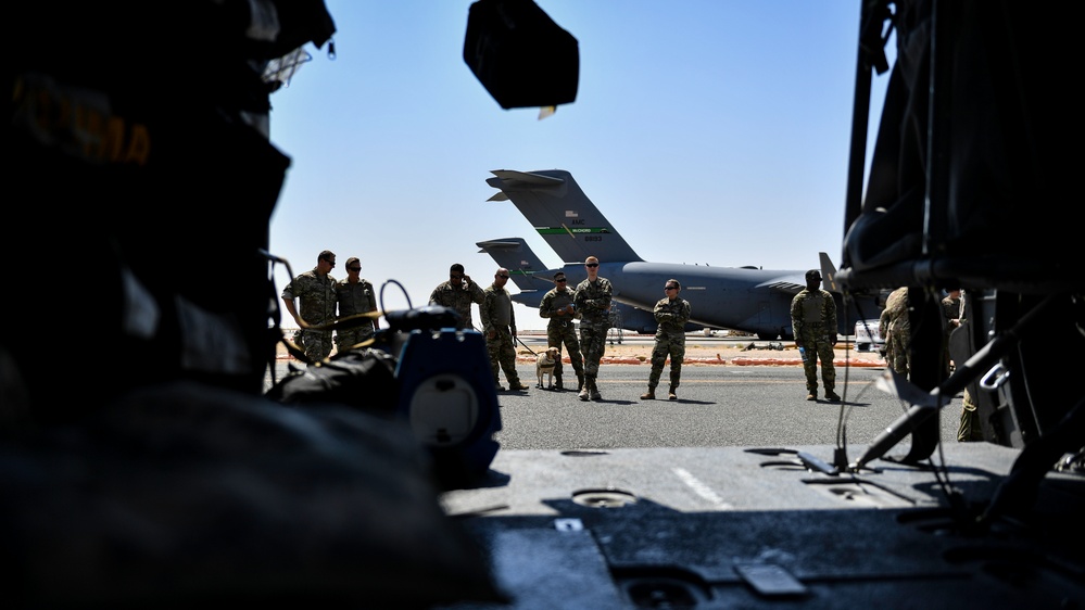 U.S. Airmen, Sailors, Soldiers, team up for joint MEDEVAC exercise