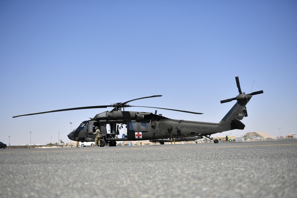 U.S. Airmen, Sailors, Soldiers, team up for joint MEDEVAC exercise