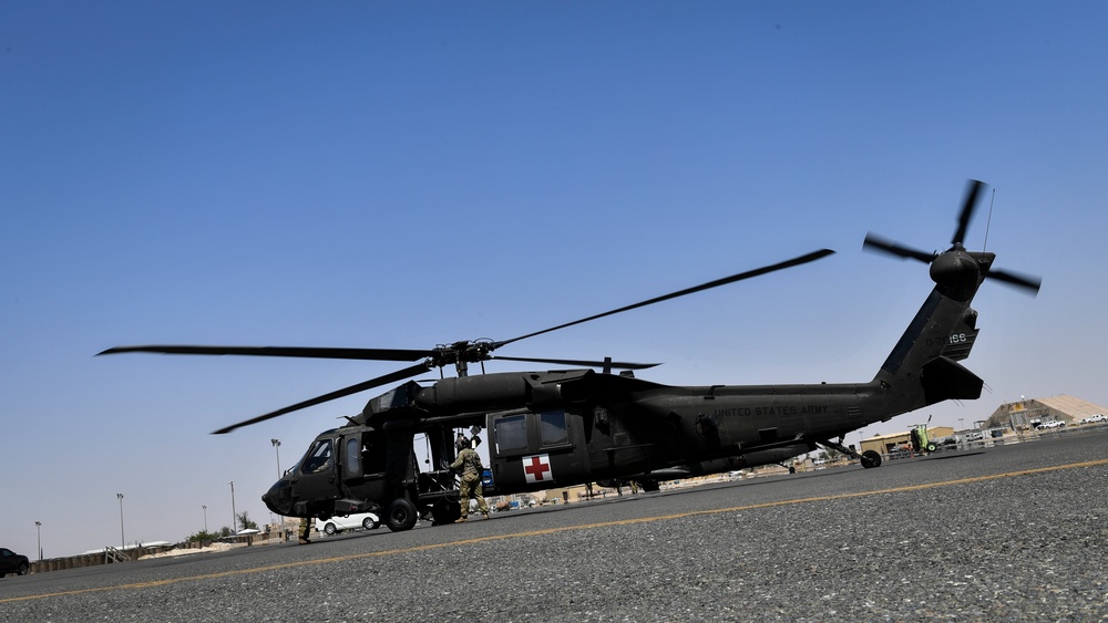 U.S. Airmen, Sailors, Soldiers, team up for joint MEDEVAC exercise