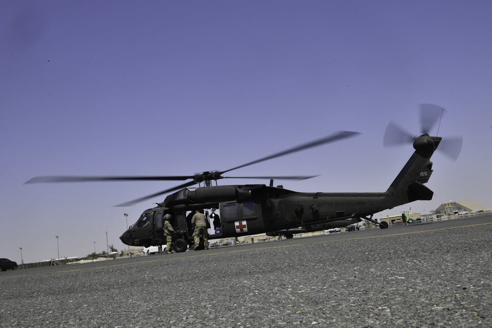 U.S. Airmen, Sailors, Soldiers, team up for joint MEDEVAC exercise