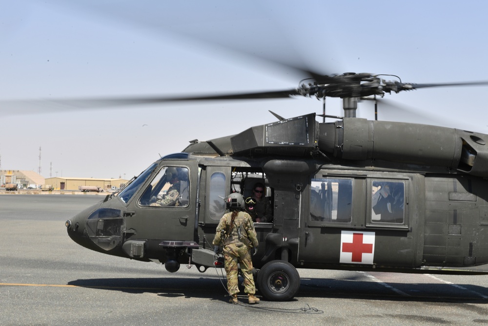 U.S. Airmen, Sailors, Soldiers, team up for joint MEDEVAC exercise