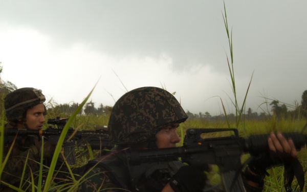 U.S. Marines, Sailors with 3rd Marine Division and the MAF conduct an amphibious assault