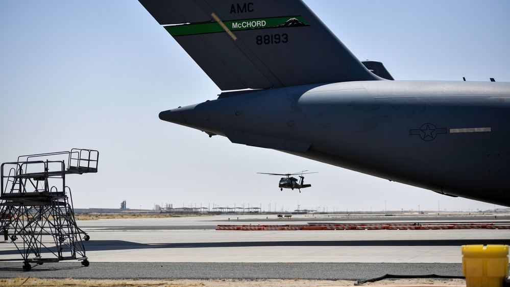 U.S. Airmen, Sailors, Soldiers, team up for joint MEDEVAC exercise