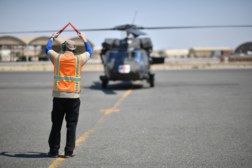 U.S. Airmen, Sailors, Soldiers, team up for joint MEDEVAC exercise