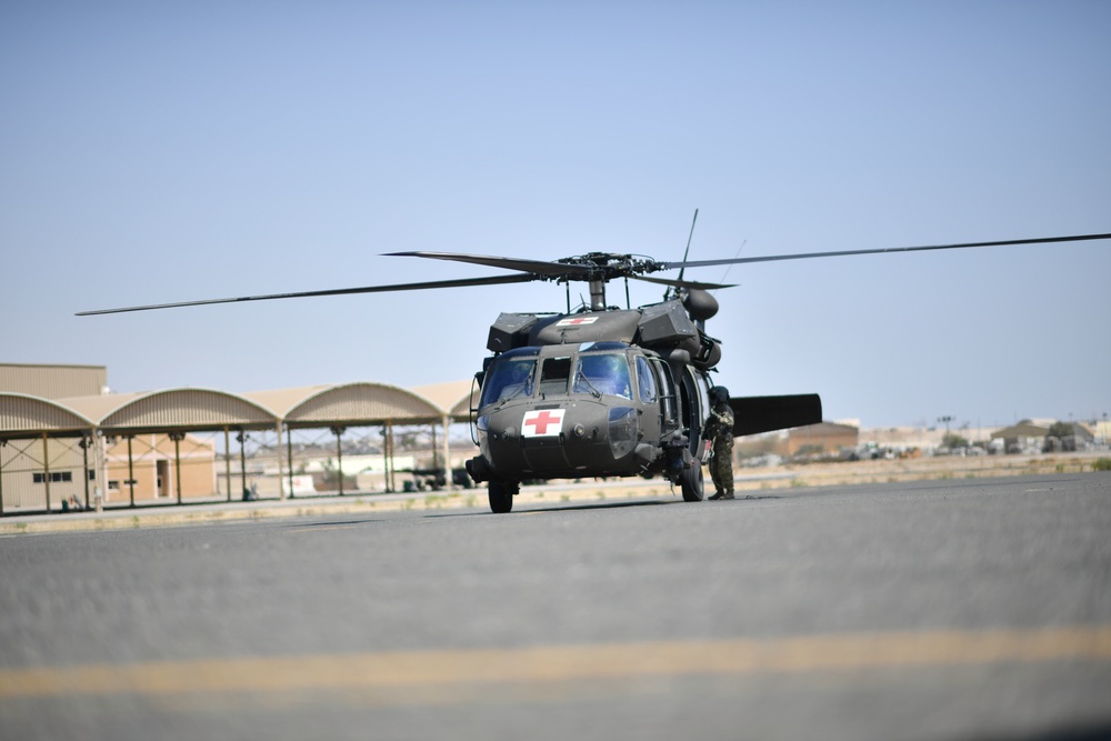 U.S. Airmen, Sailors, Soldiers, team up for joint MEDEVAC exercise