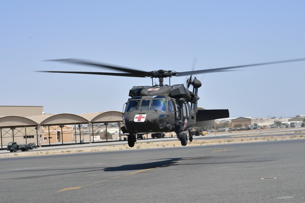 U.S. Airmen, Sailors, Soldiers, team up for joint MEDEVAC exercise