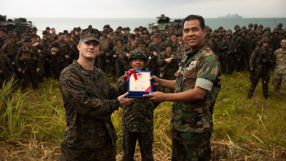 U.S. Marines, Sailors with 3rd Marine Division and the MAF conduct an amphibious assault