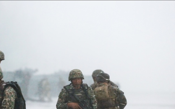 U.S. Marines, Sailors with 3rd Marine Division and the MAF conduct an amphibious assault