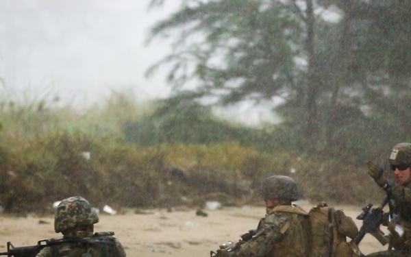 U.S. Marines, Sailors with 3rd Marine Division and the MAF conduct an amphibious assault