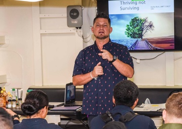 USS John P. Murtha Welcomes Deployed Resiliency Counselor