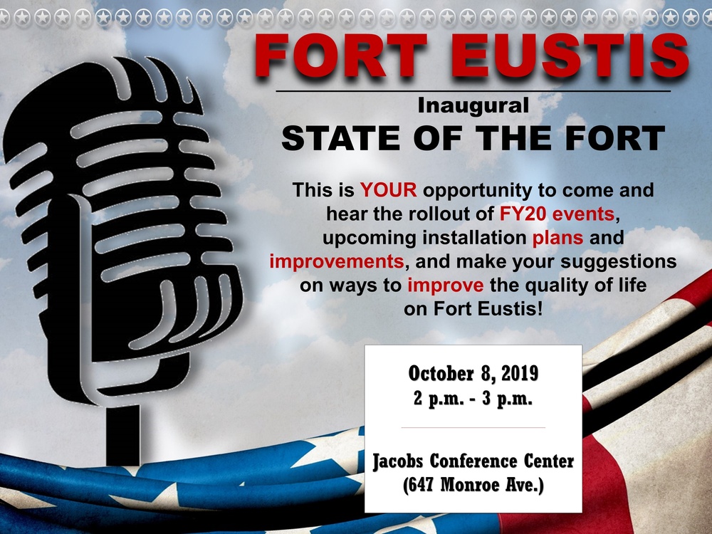 JBLE-Eustis to host Inaugural State of the Fort