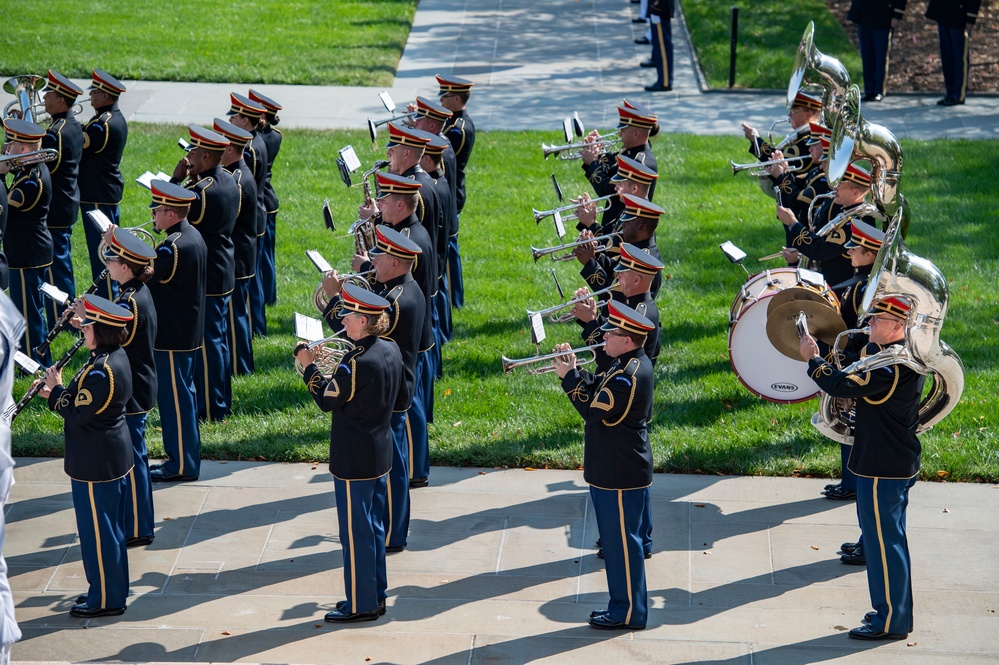 President of Finland Sauli Niinistö Participates in an Armed Forces Full Honors Wreath-Laying Ceremony at the Tomb of the Unknown Soldier