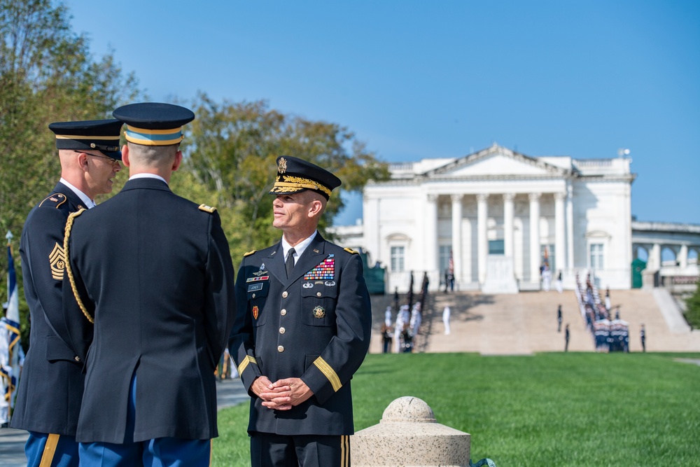 President of Finland Sauli Niinistö Participates in an Armed Forces Full Honors Wreath-Laying Ceremony at the Tomb of the Unknown Soldier