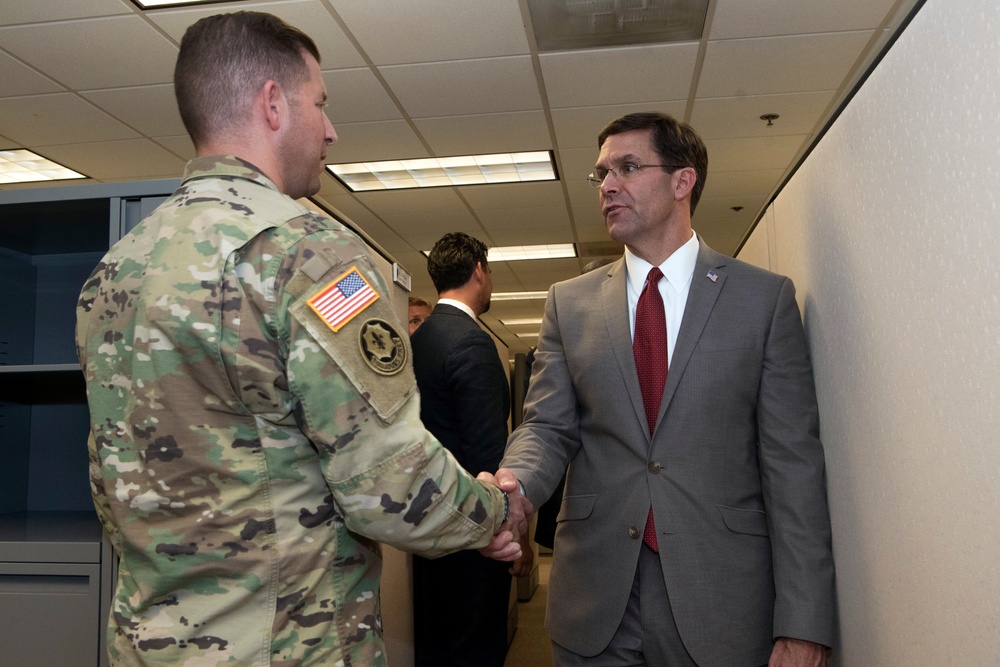 Secretary Esper Meets With Close Combat Lethality Task Force