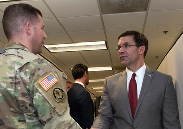 Secretary Esper Meets With Close Combat Lethality Task Force