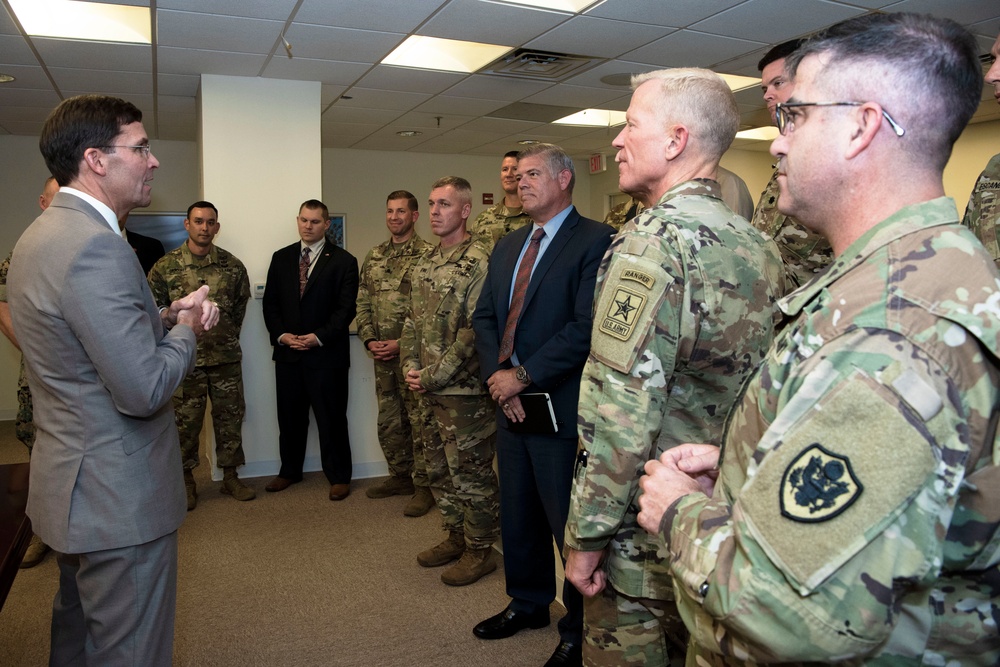 Secretary Esper Meets With Close Combat Lethality Task Force