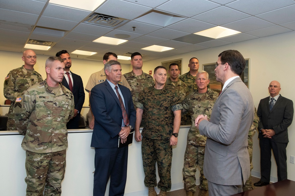 Secretary Esper Meets With Close Combat Lethality Task Force