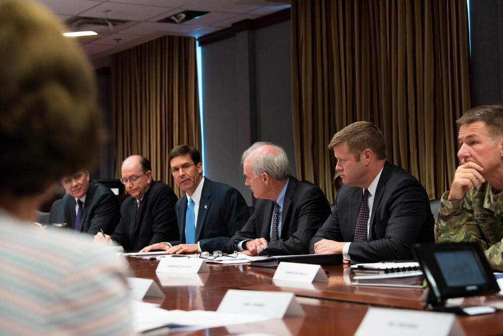 Secretary Esper Attends Tri-Service Roundtable on Military Housing