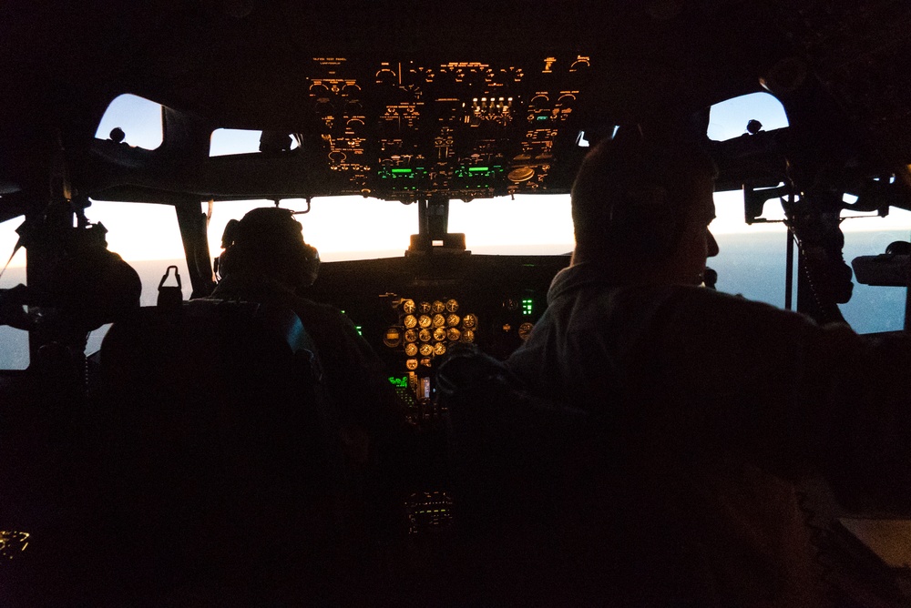 E-8 JSTARS conducts reconaissance operations