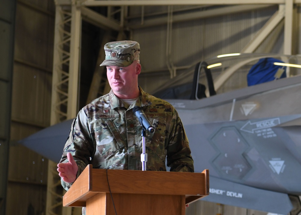 Major Brian Hassler assumes command of 33rd Maintenance Squadron