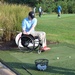 Paralyzed Vet Warms Up on Driving Range