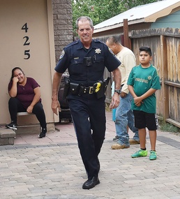 Army Guard general officer just another foot Soldier on Reno police beat