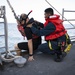 USS San Jacinto Sailors Conduct Man Overboard Drills