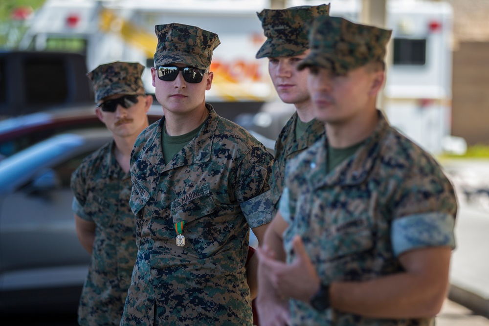 PMO Marines Awarded for Bravery