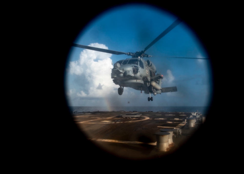 USS William P. Lawrence Flight Operations