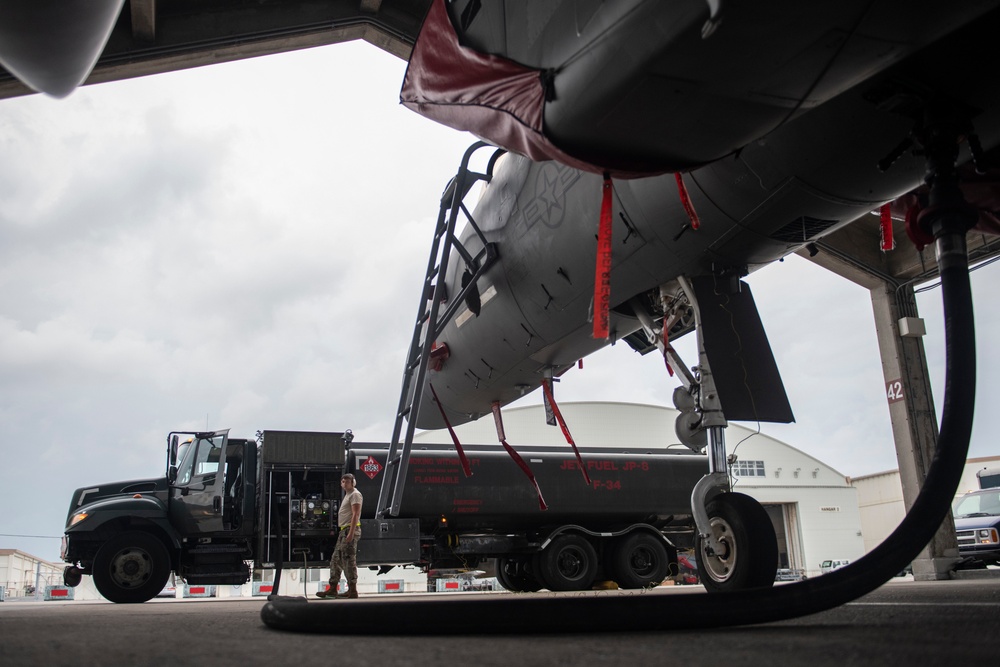 18th LRS POL Airmen fuel the flightline