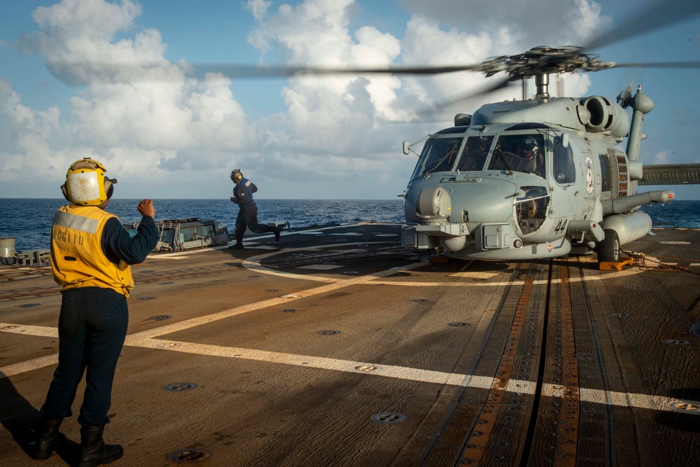 USS William P. Lawrence Flight Operations