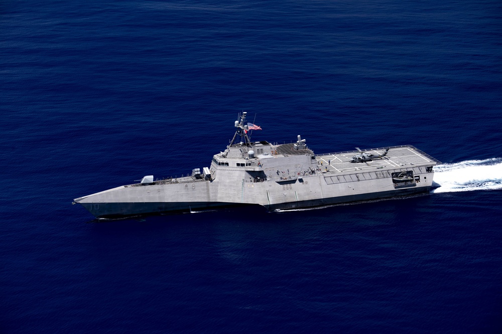 USS Gabrielle Giffords Participates In SINKEX