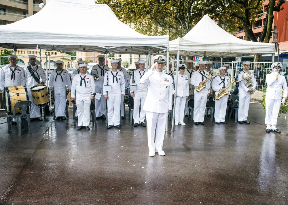 CNE-CNA Band performance at 57th French-American Navy Grasse Day
